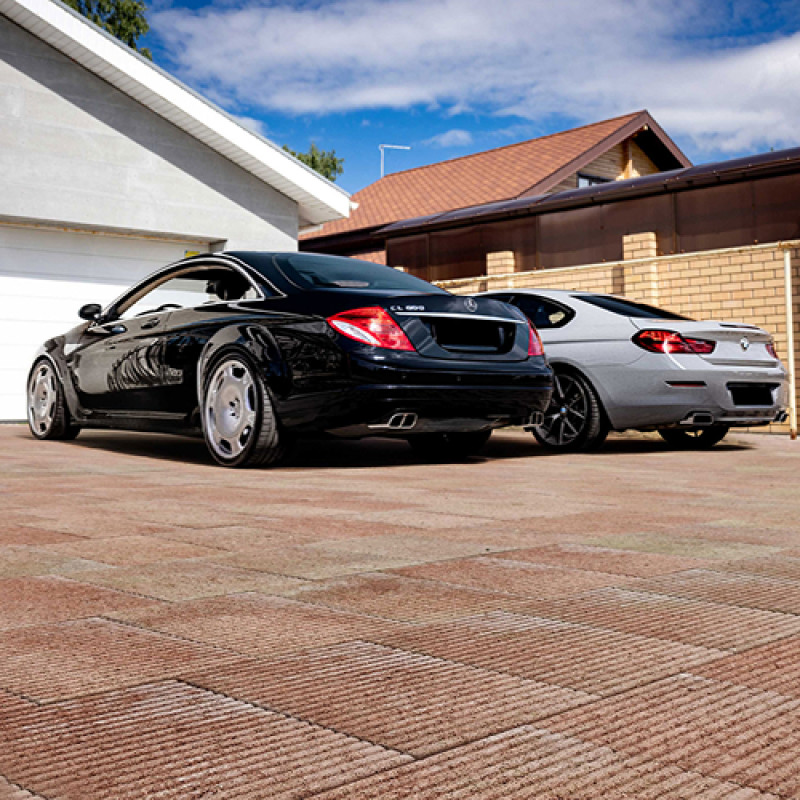 Barabás Everest 5 cm térkő - borostyán